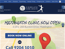 Tablet Screenshot of chiropractic-clinic.com.au